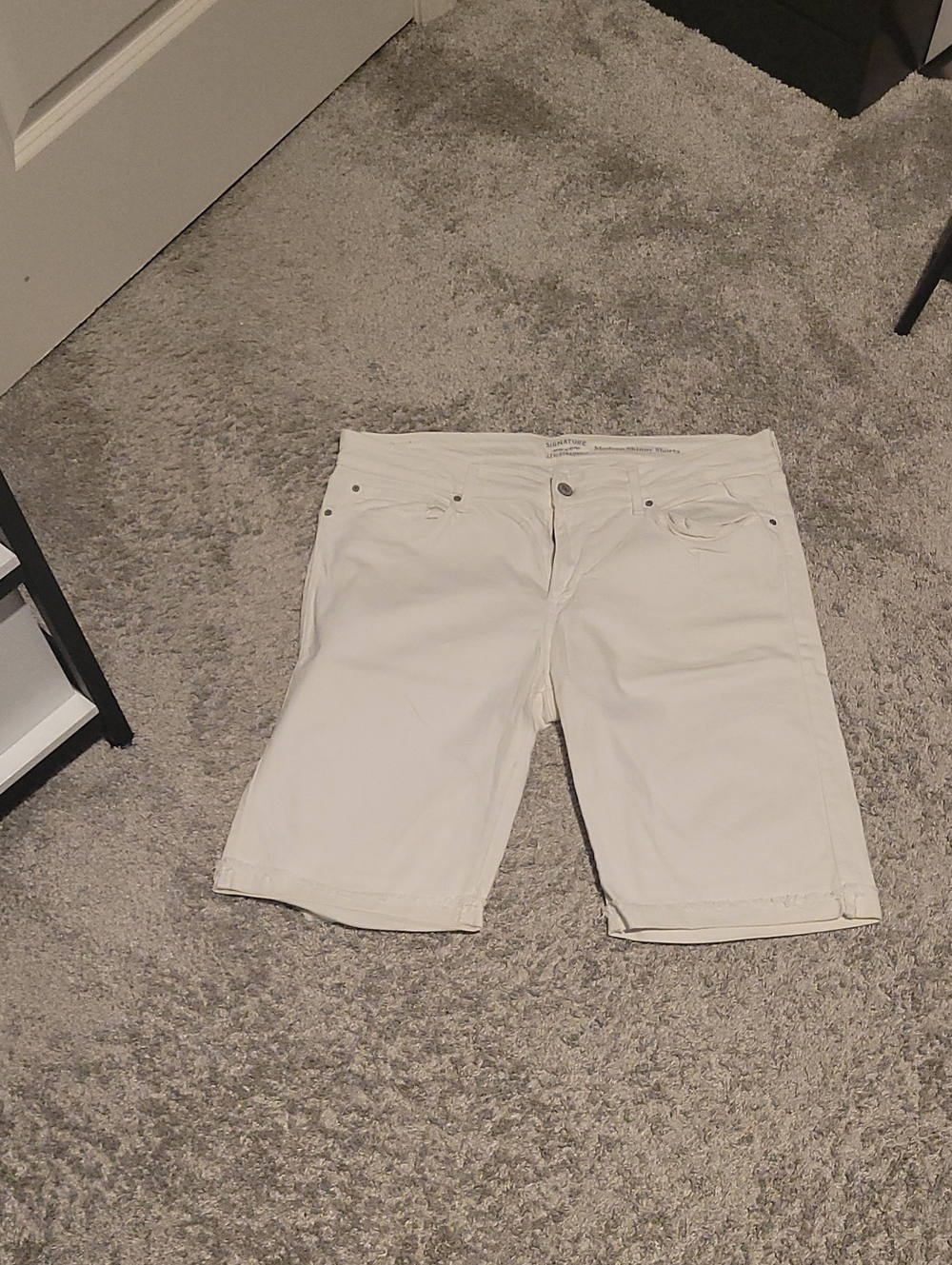 Signature by Levi Strauss Off-White Denim Bermuda Shorts